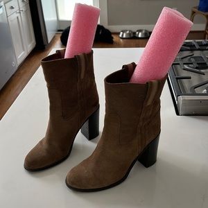 Kate Spade Suede Brown Booties